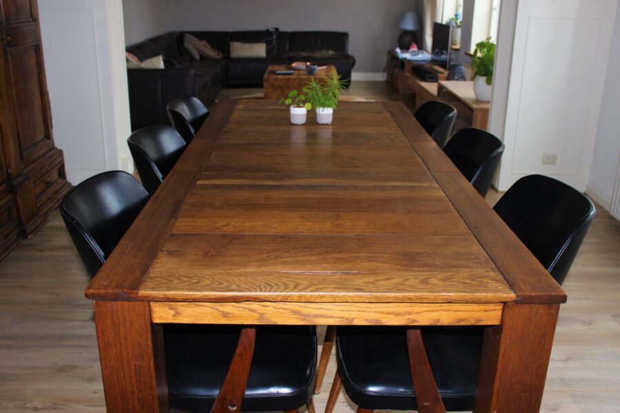 eetkamer tafel gebruikt eiken